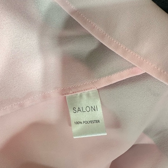 SALONI Women’s Adjustable Spaghetti Strap Slip Inner Dress In Green Size 10 - Picture 10 of 11